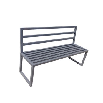 Ławka metalowa z oparciem 3 belki